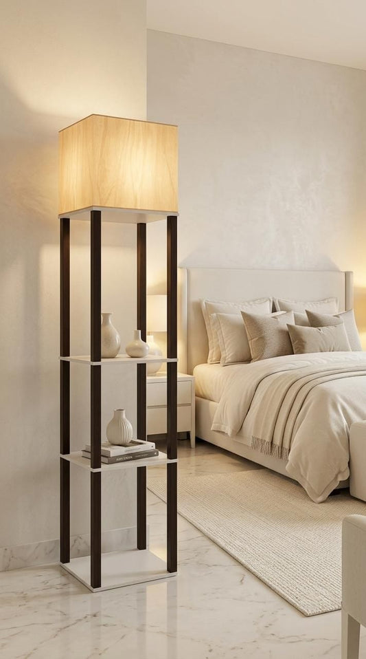 Luxe Haven Shelf Floor Lamp