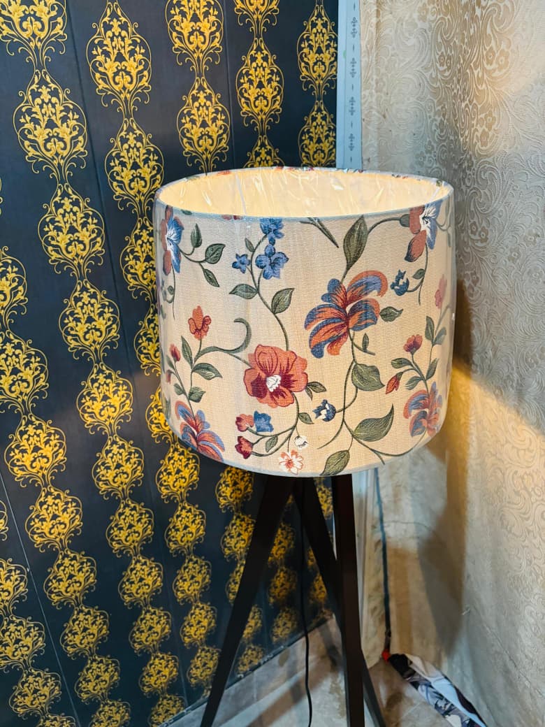 Floral Elegance Tripod Floor Lamp