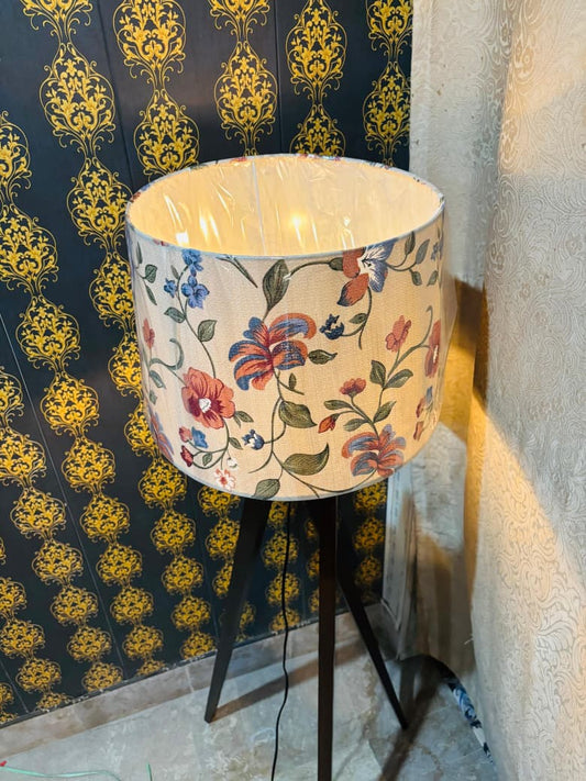 Floral Elegance Tripod Floor Lamp